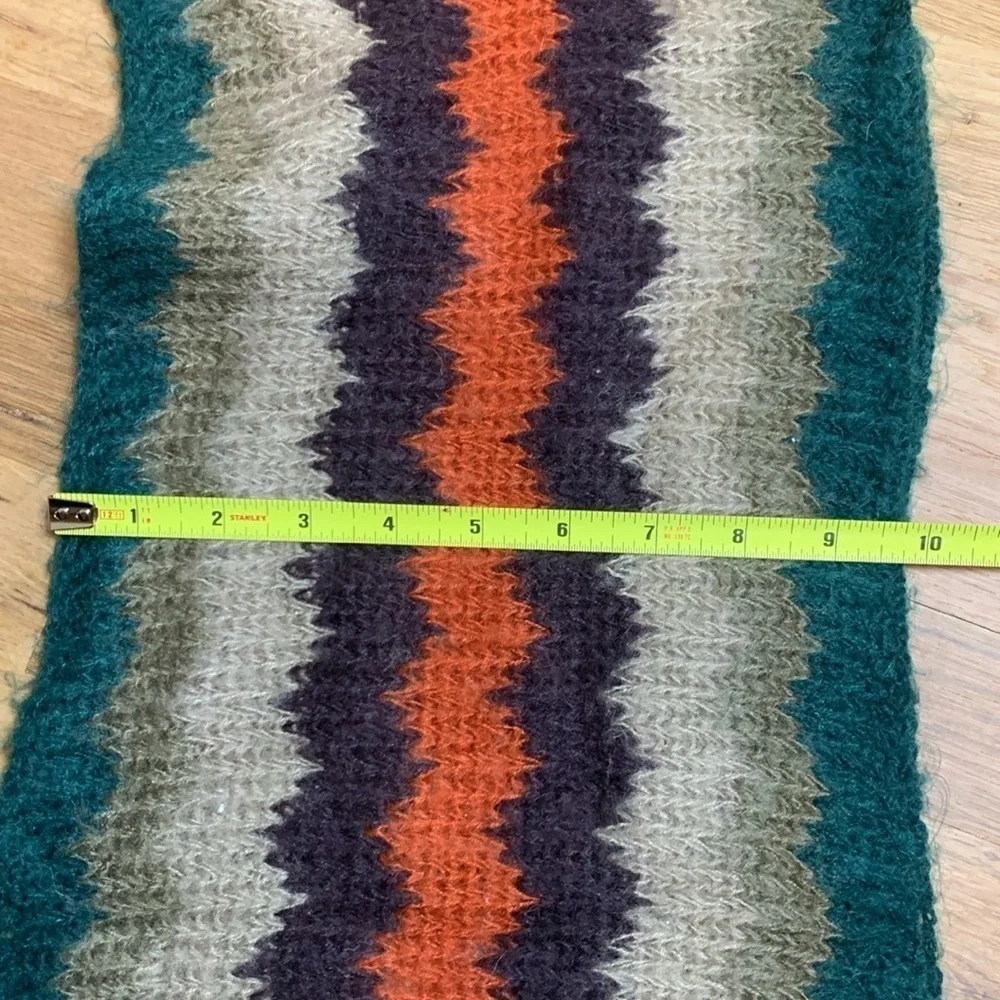 Darling Fuzzy Colorful Striped Infinity Scarf Women’s OS
